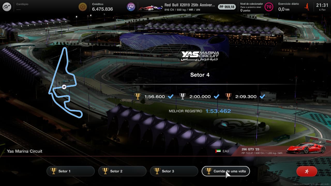Corrida Yas Marina Circuit